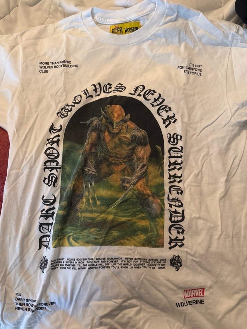 Darc Sport White Wolverine Graphic Tee